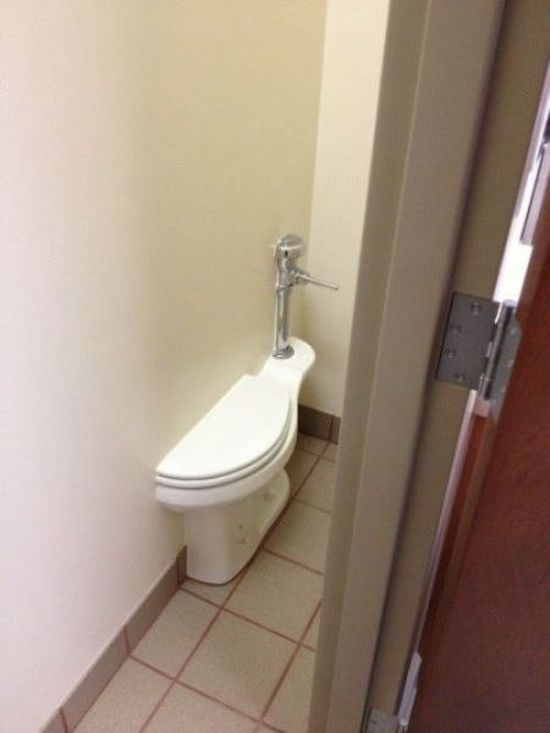 Half divorce toilet
